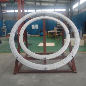 Slewing ring with steel frame