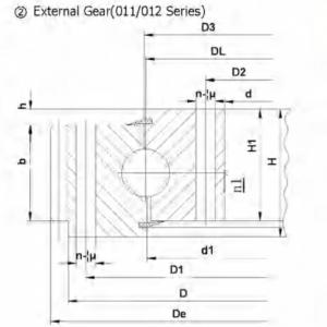 External Gear 011.012 Series Single-Row Four-Point Contact Ball Slewing Bearing-Part 1