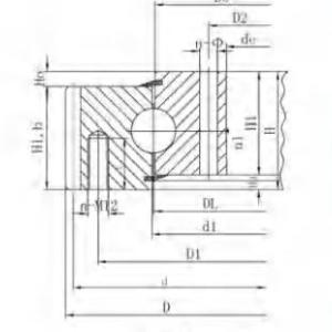  061 SeriesLight Type External Gear Slewing Bearing