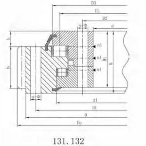 External Gear 131/132 Series Three Row Roller Slewing Bearing-Part1