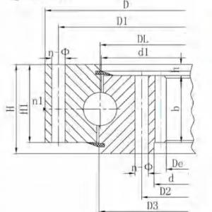 Internal Gear 013.014 Series Single-Row Four-Point Contact Ball Slewing Bearing - Part 1